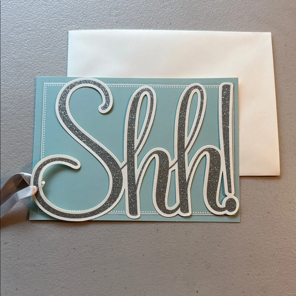 Anna Griffin Lot of 3 Packs-Shh! Glitter Accent Teal Party Invitations 30 total